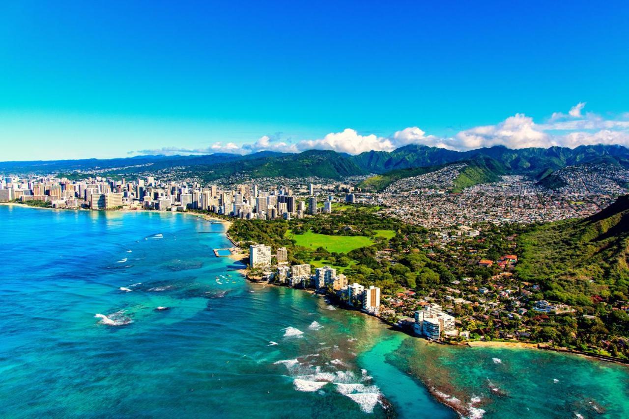 Apartament Aqua Palms Waikiki Ocean View Lanai Parking Included Honolulu Zewnętrze zdjęcie